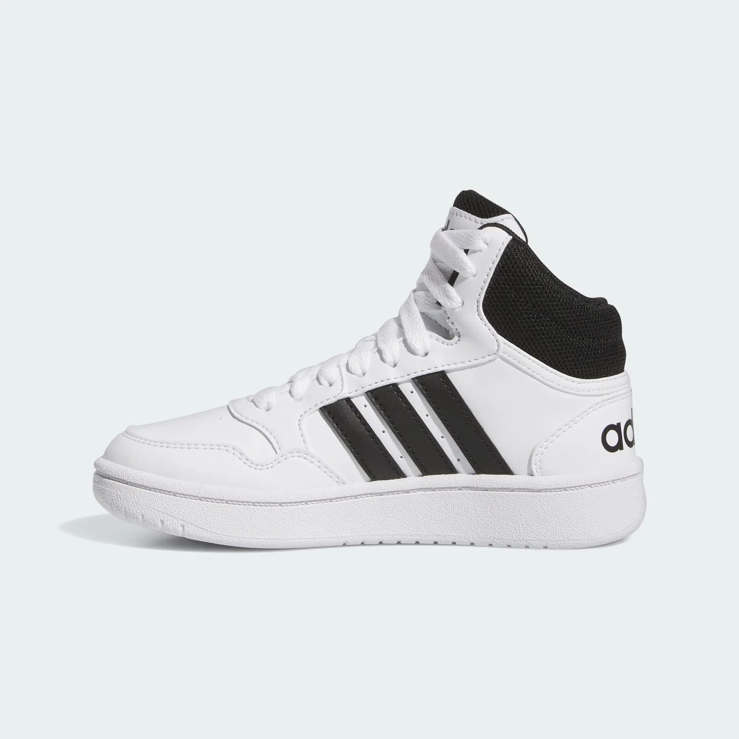 Детские кроссовки баскетбольные Hoops Adidas, Cloud White Core Black Core Black — фото 2