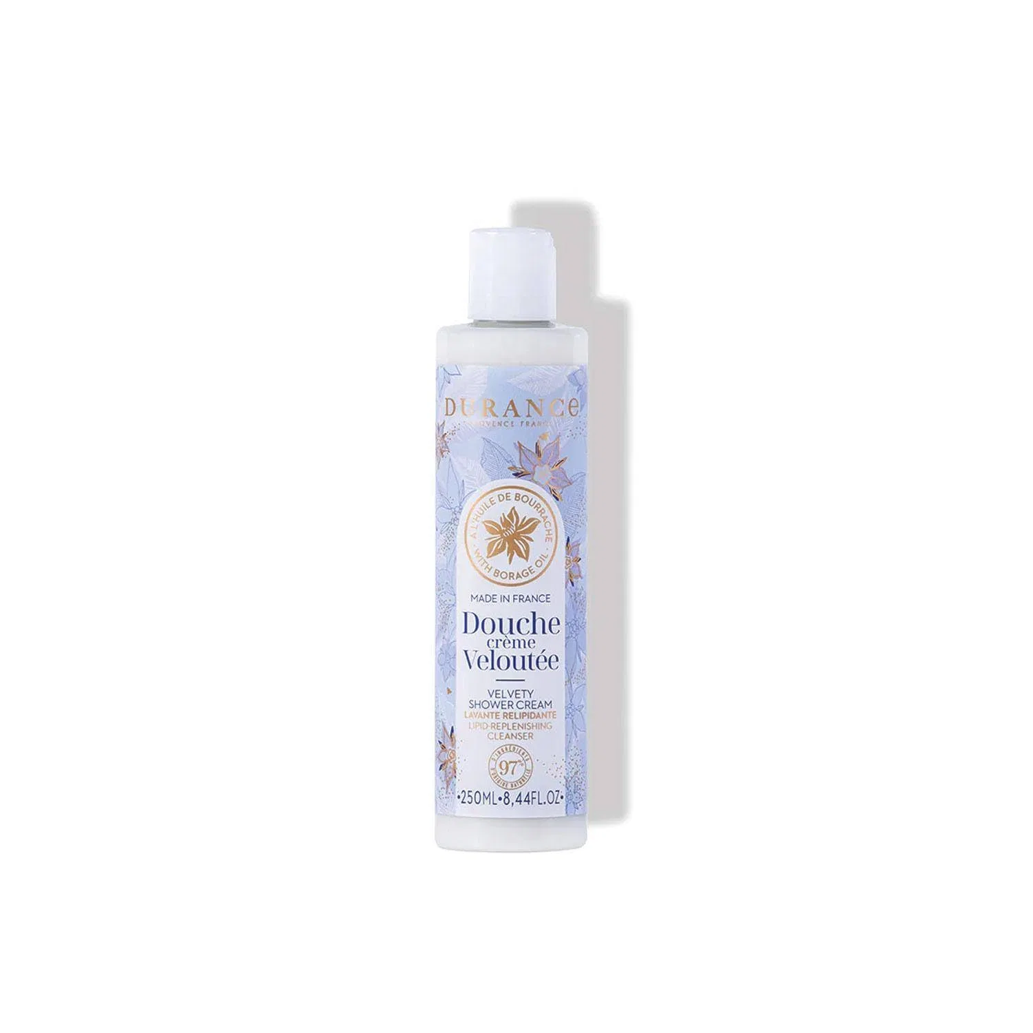 Гель для душа Velvet Shower Cream с маслом огуречника, 250 мл, DURANCE