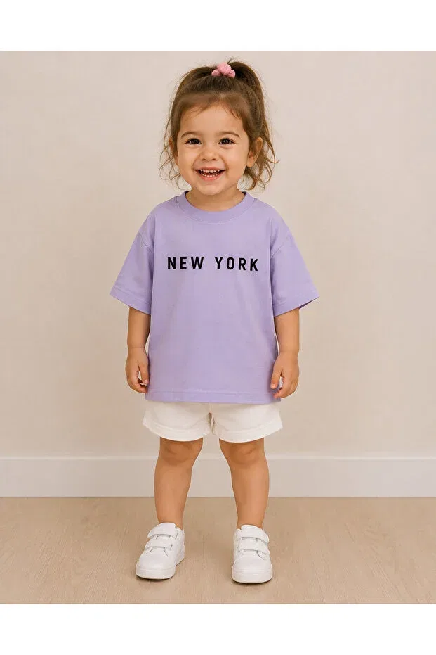 Детский комплект футболок для девочек с принтом Sportswear Melodikids, Multicolor — фото 3