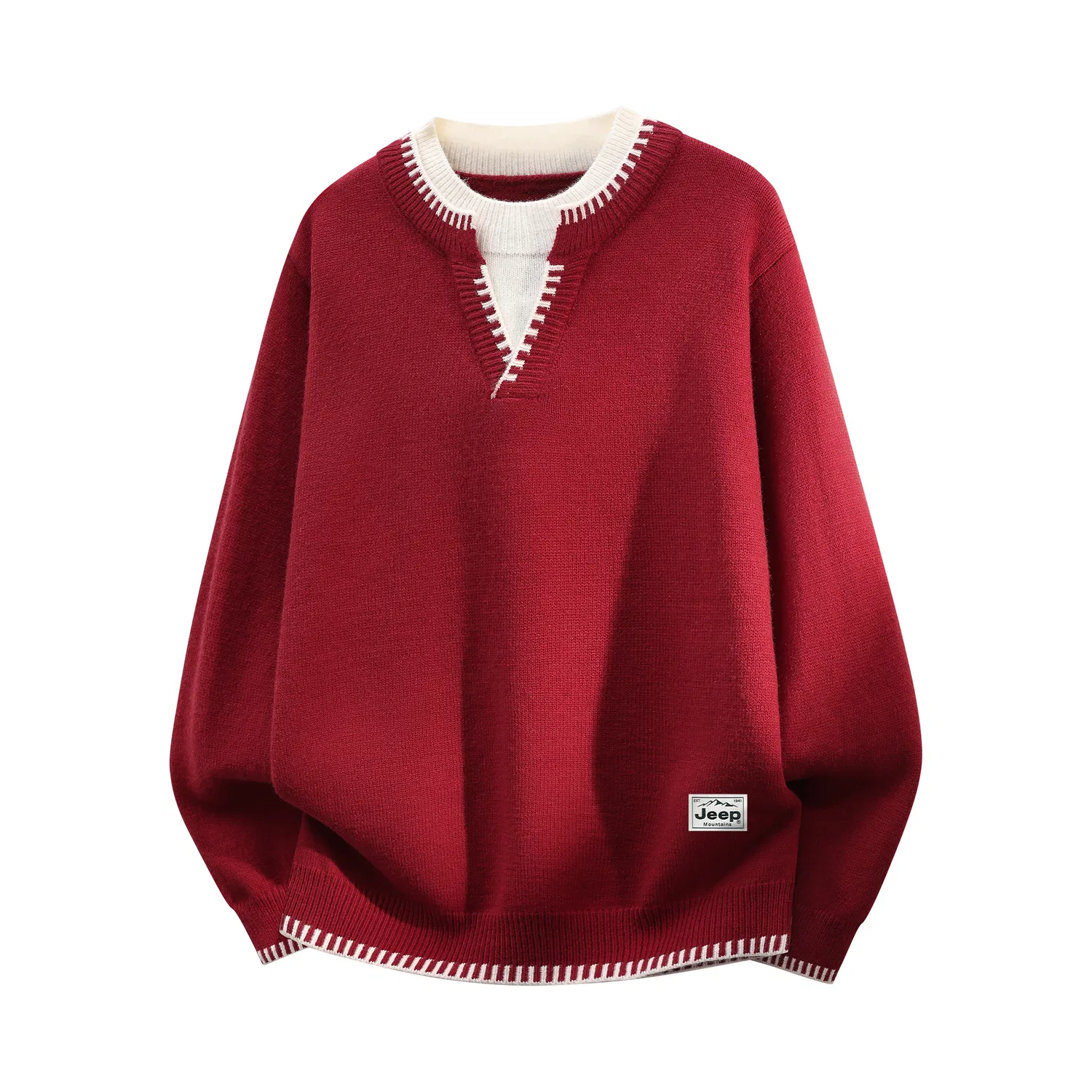 Детский свитер с круглым вырезом Jeep Classic Collection, Red