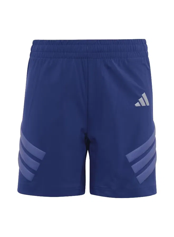 Шорты беговые с застежкой-молнией Pace Path Adidas, темно-синий
