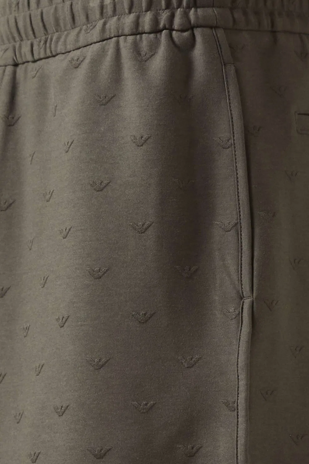 Шорты бермуды из смеси лиоцелла Emporio Armani, серый — фото 4