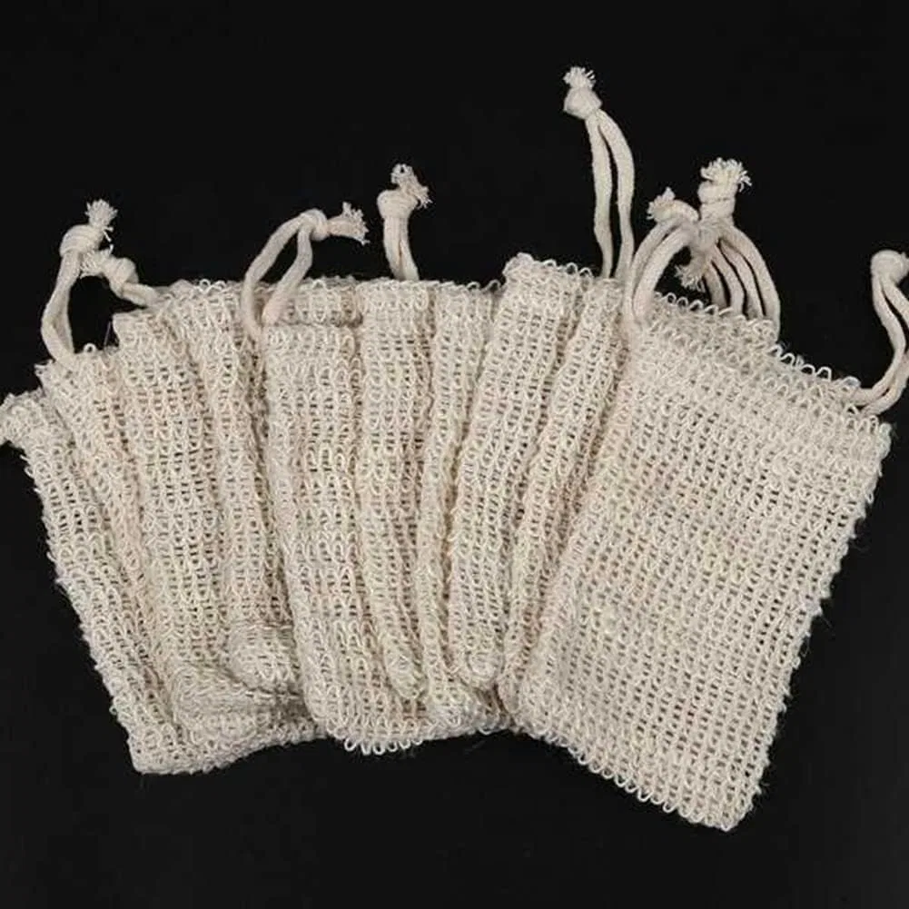 Набор скрабовых мешочков для мыла, Sisal, Dariokki, 20 шт, 14x9,5 см — фото 3