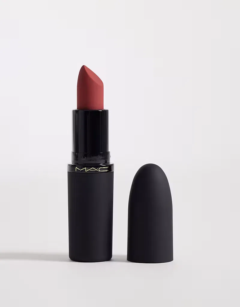 Матовая помада MAC Powder Kiss Hazy Matte Lipstick - Dubonnet Buzz