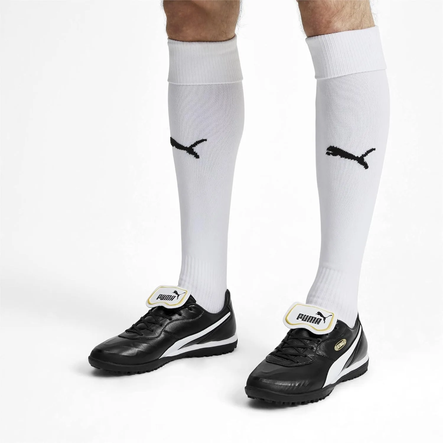 Мужские кроссовки PUMA King Top Turf, белый/черный — фото 2