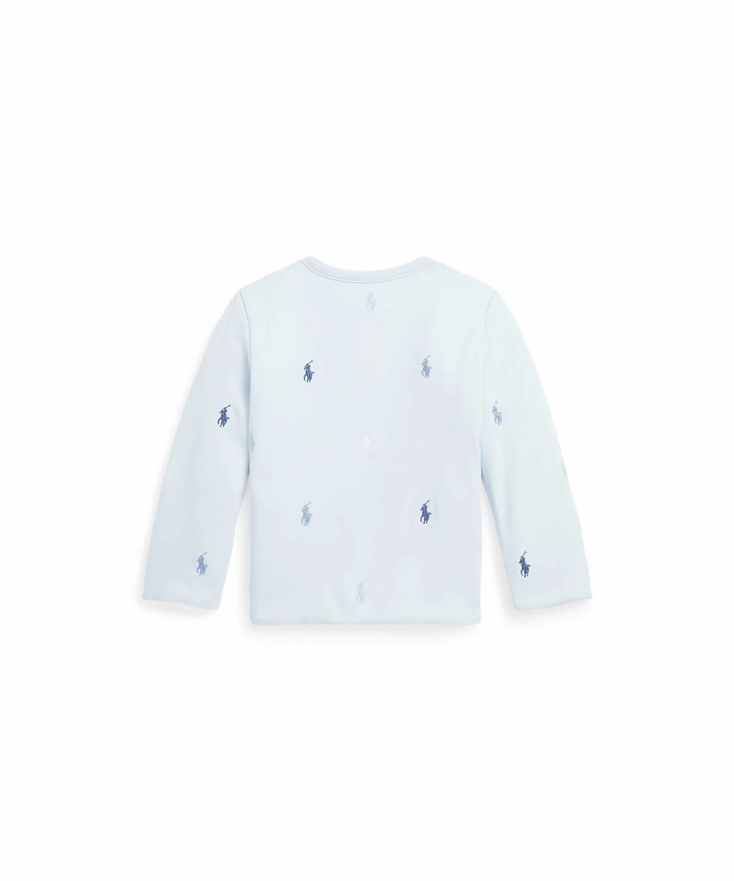 Детская двусторонняя хлопковая трикотажная куртка из хлопка Polo Ralph Lauren, 400 Blue — фото 3