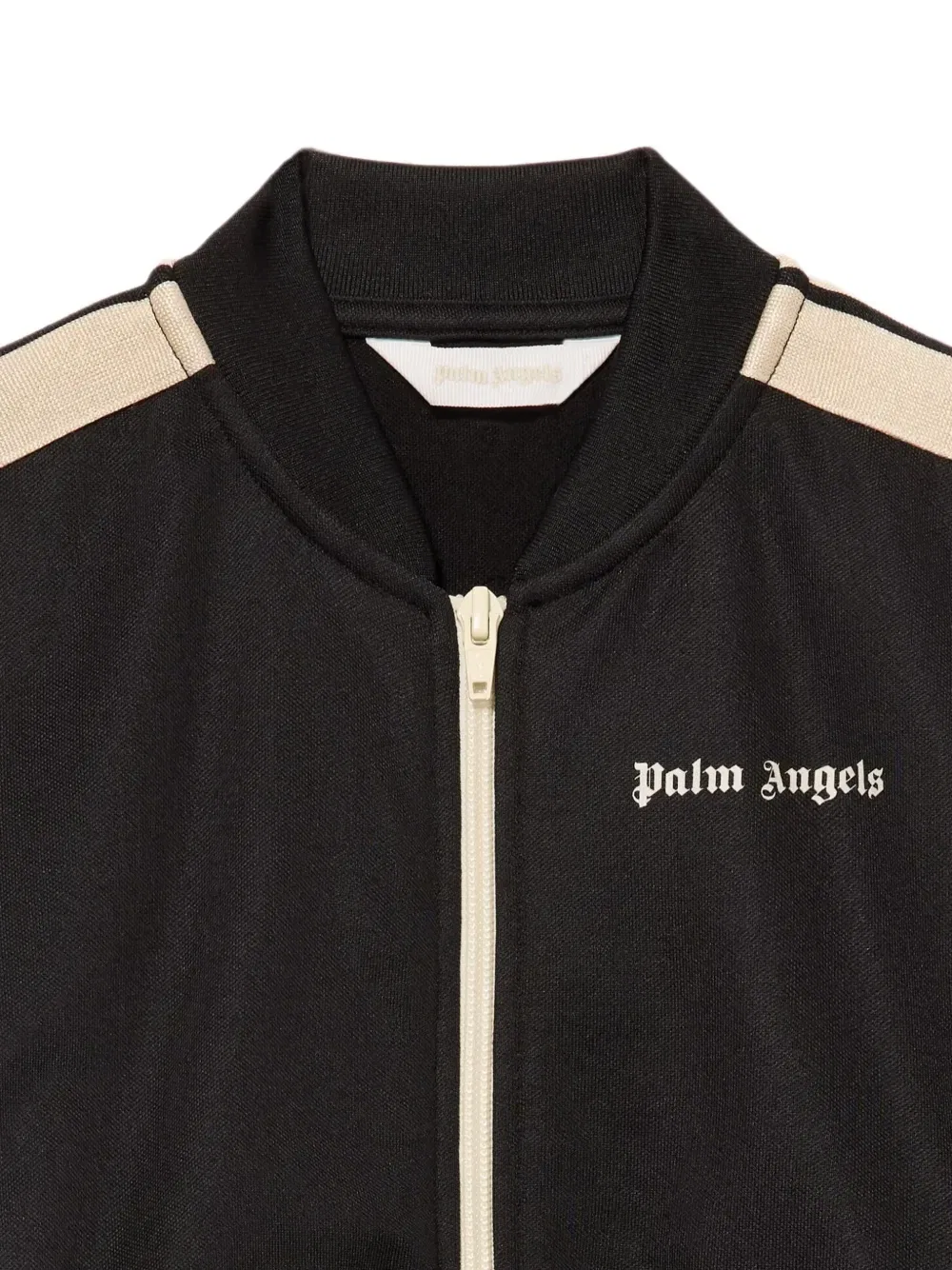 Спортивная куртка с логотипом и полосками Palm Angels Kids, черный — фото 3