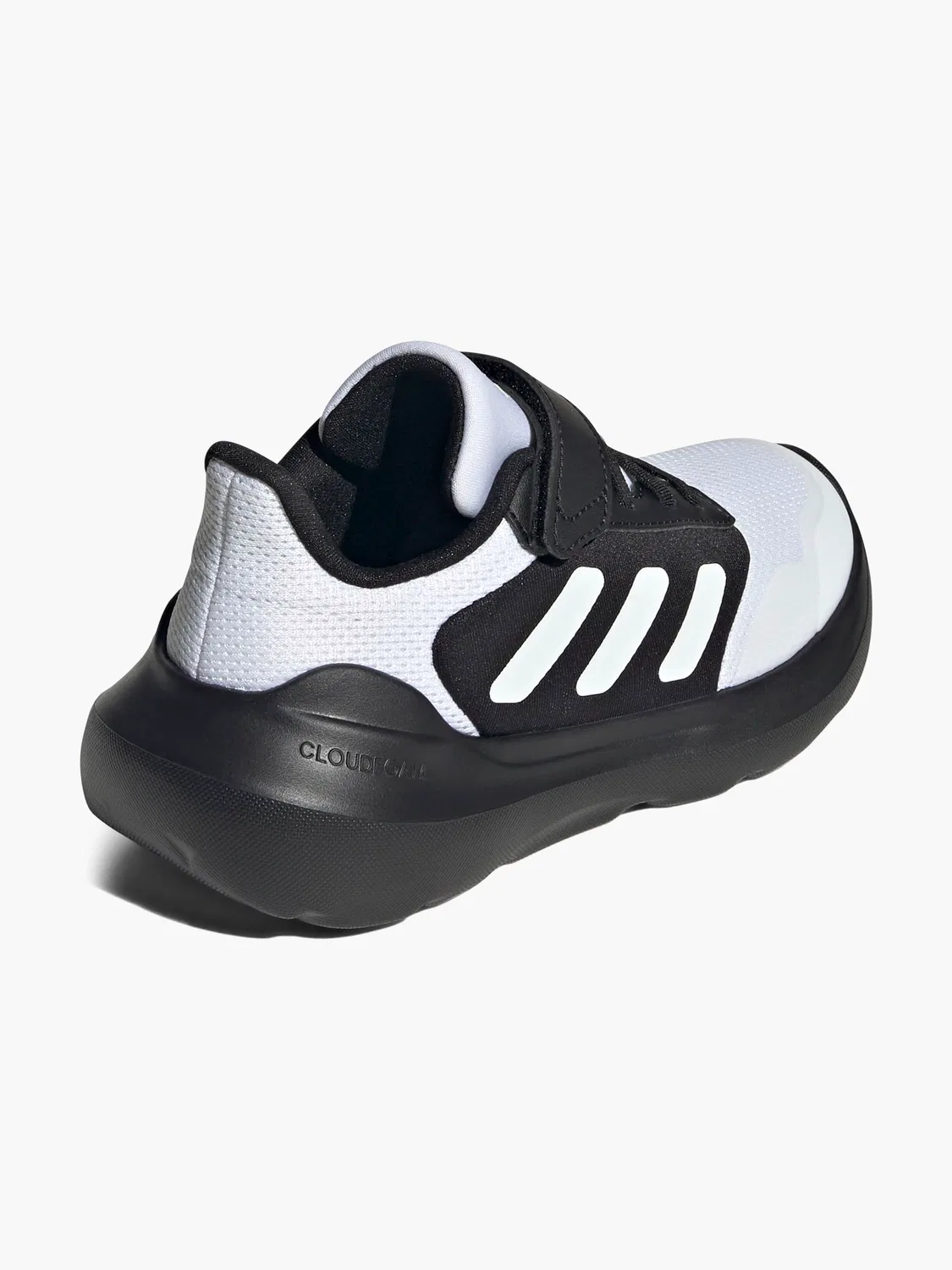 Детские кроссовки на шнуровке и липучке Adidas, черный — фото 4