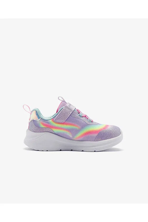 Детские кроссовки для девочек с графическим принтом Skechers, Purple — фото 2