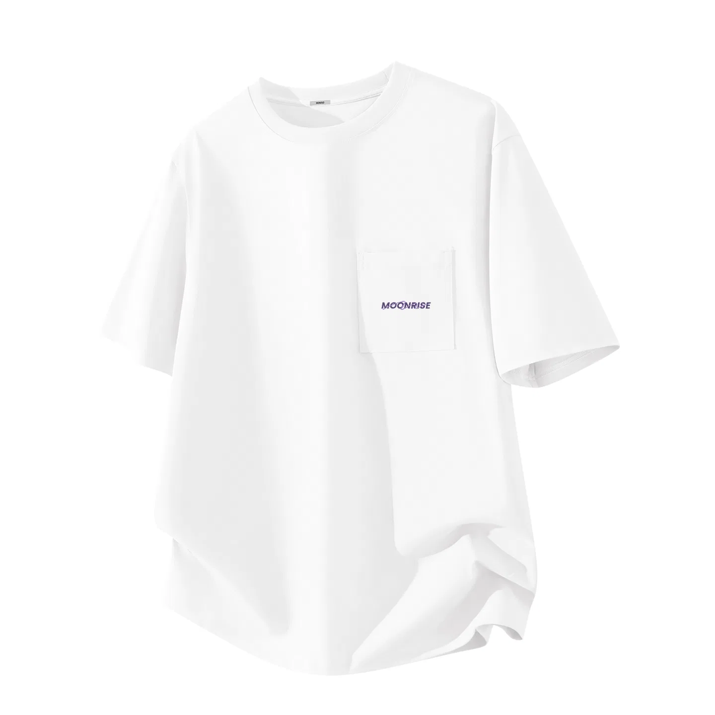 Футболка детская с принтом Purple Rhythm Chest Logo MINISO, Black — фото 3