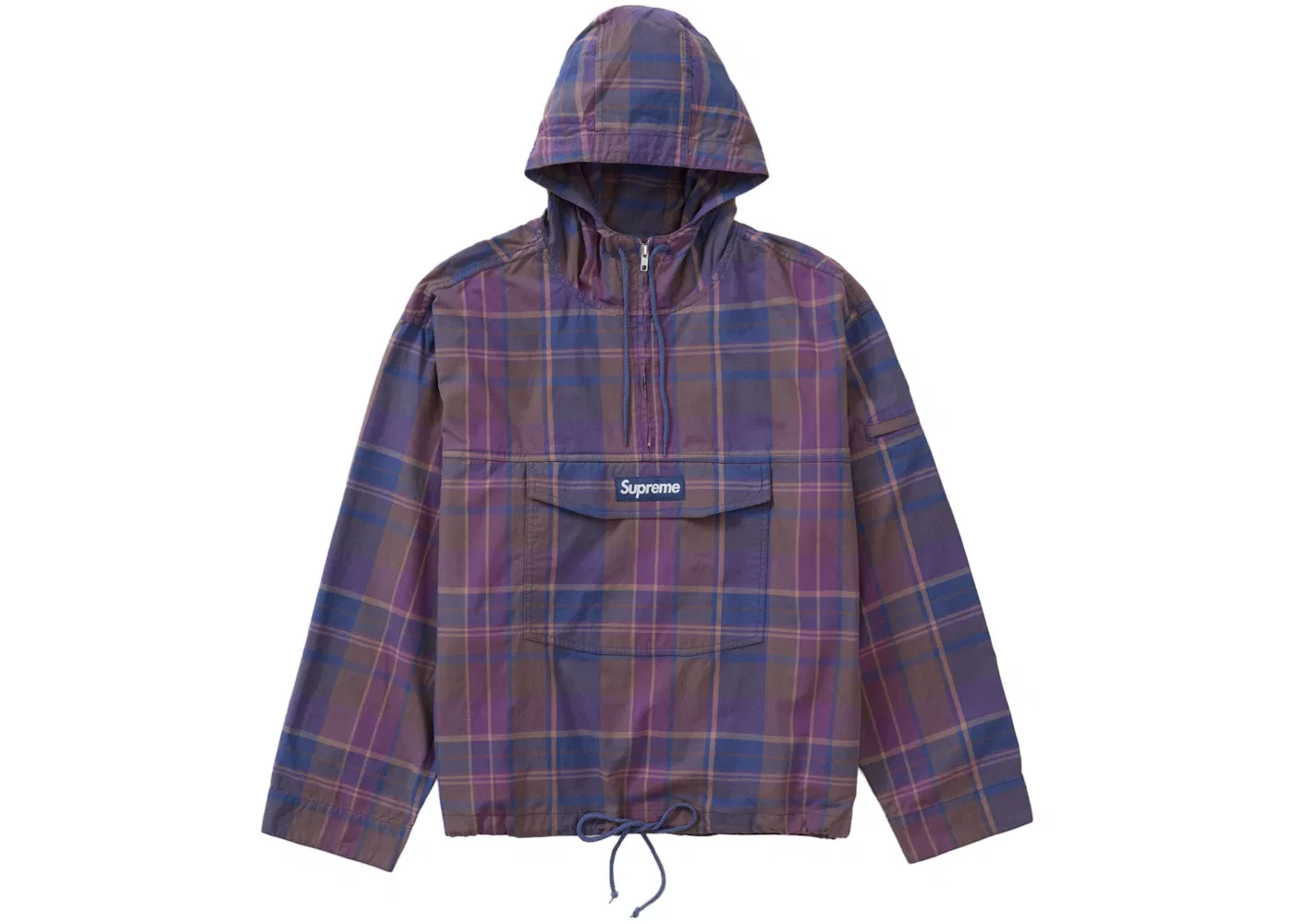 Мужская куртка-анорак с клетчатым принтом Supreme Anorak, Plaid