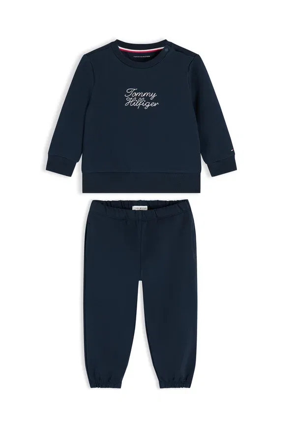 Брюки из хлопка Unisex set Tommy Hilfiger, dark night темно-синий