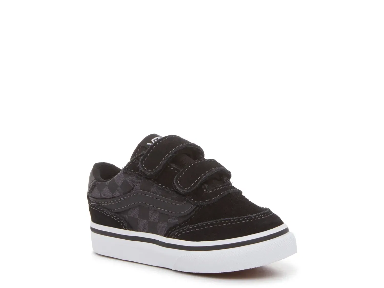 Кроссовки детские Vans Brooklyn, Black/Grey Checkerboard Print