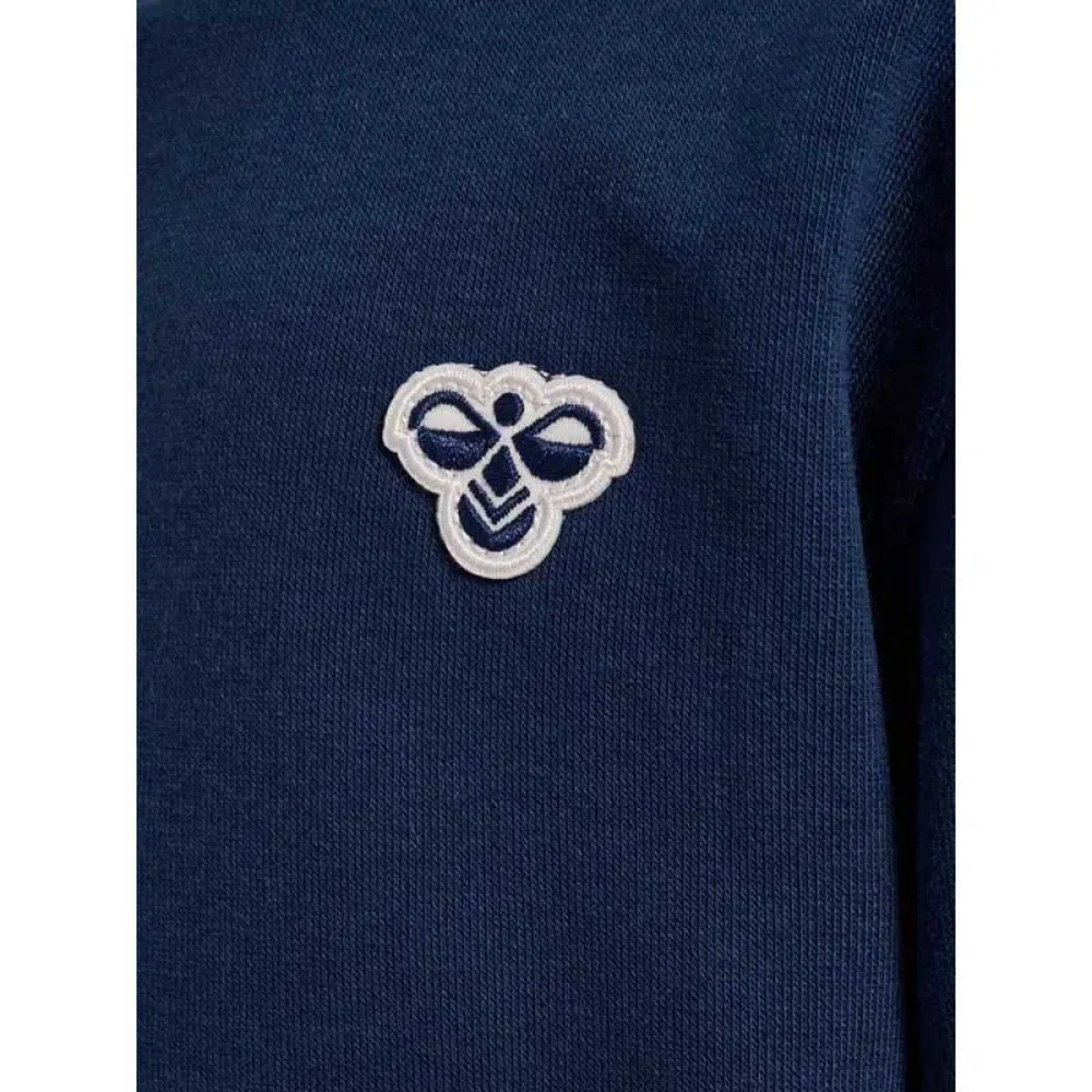 Детский свитшот свободного кроя с круглым вырезом Mini Loose Bee Hummel, Blue — фото 4