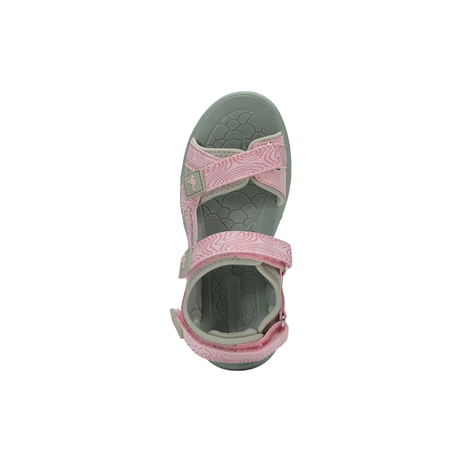 Детские сандалии с закрытым носком KangaROOS K-LOLA LUNA, Desert Sage/Seashell Pink — фото 4