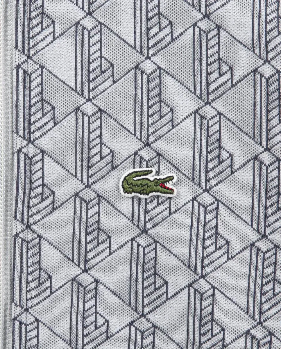 Детская кофта с монограммой Lacoste, Gris — фото 3