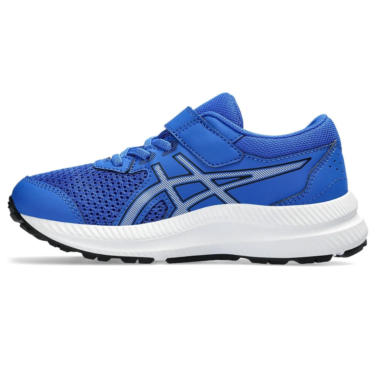 Детские кроссовки для мальчиков с липучкой Contend 8 Ps ASICS, Illusion Blue Pure Silver — фото 4