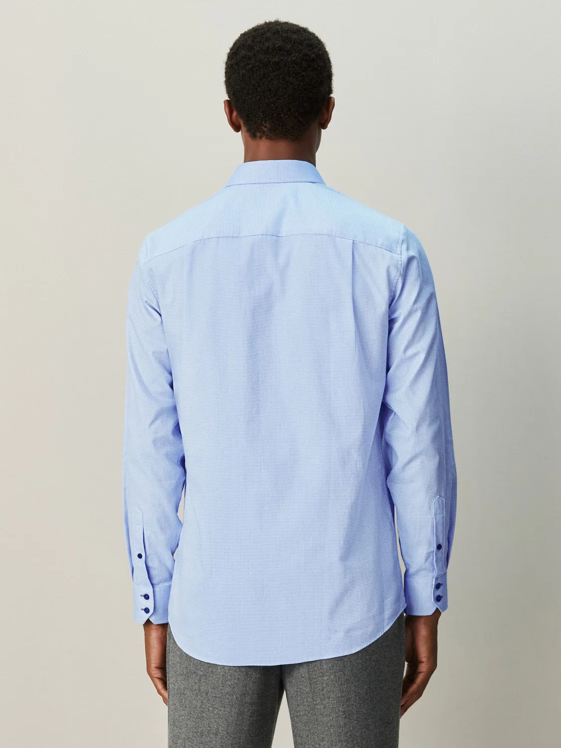 Рубашка формальная с текстурой, Slim Fit Next, синий — фото 4