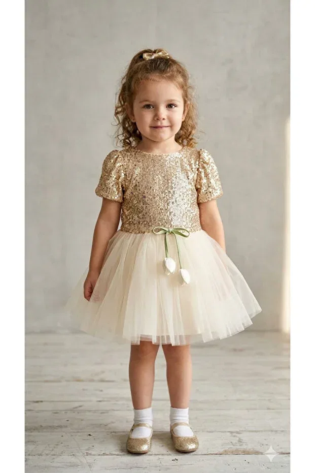 Детский комплект для девочек хлопковый Cocosiss, Beige