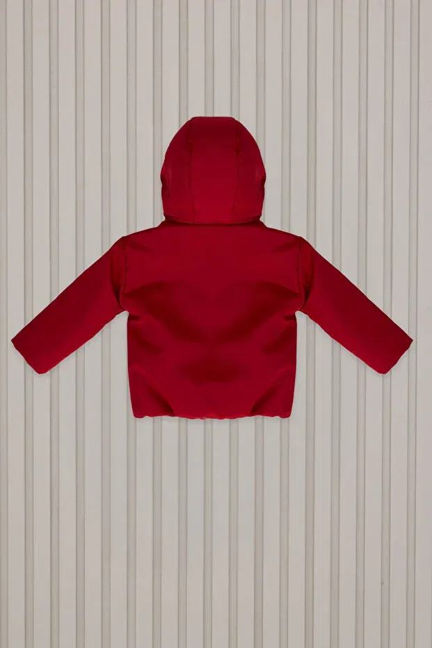 Детское пальто для мальчиков с капюшоном U.S. Polo Assn., Red — фото 3