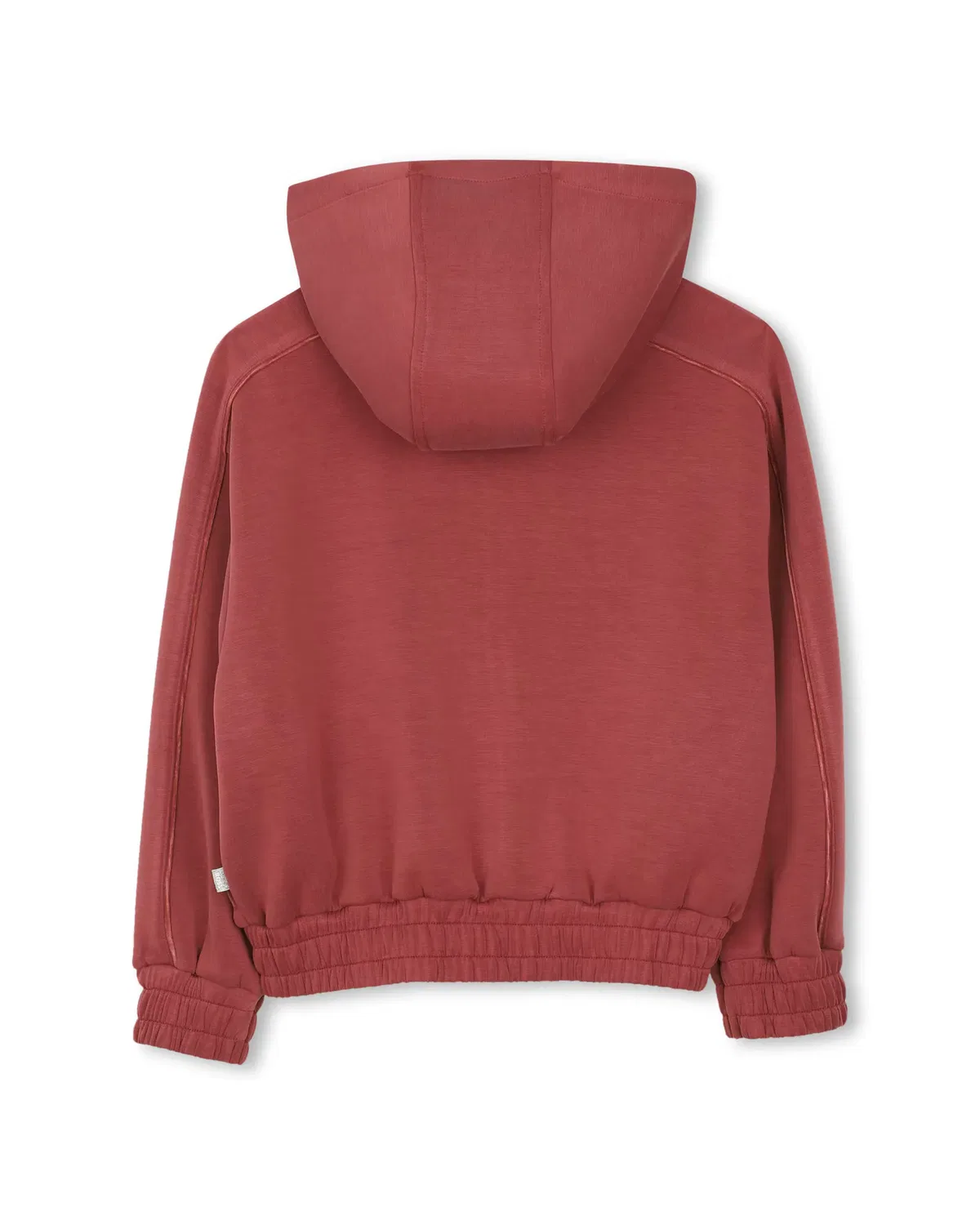 Детский кардиган для девочек с капюшоном BOSS Kidswear, Burdeos — фото 3