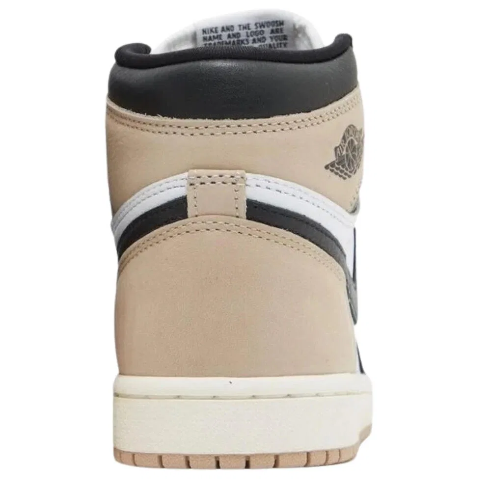 Детские кроссовки высокие Air Jordan 1 Retro High OG Latte Nike, Schwarz Braun — фото 3
