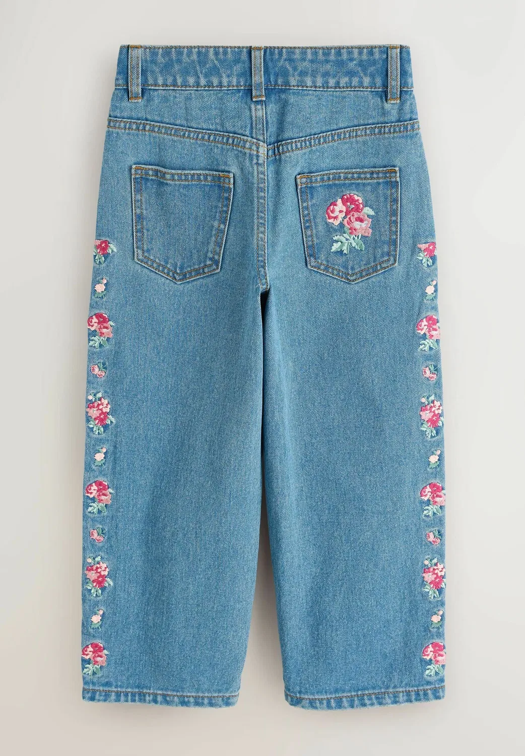Джинсы с вышивкой - джинсы свободного кроя Laura Ashley, Blue Denim — фото 2