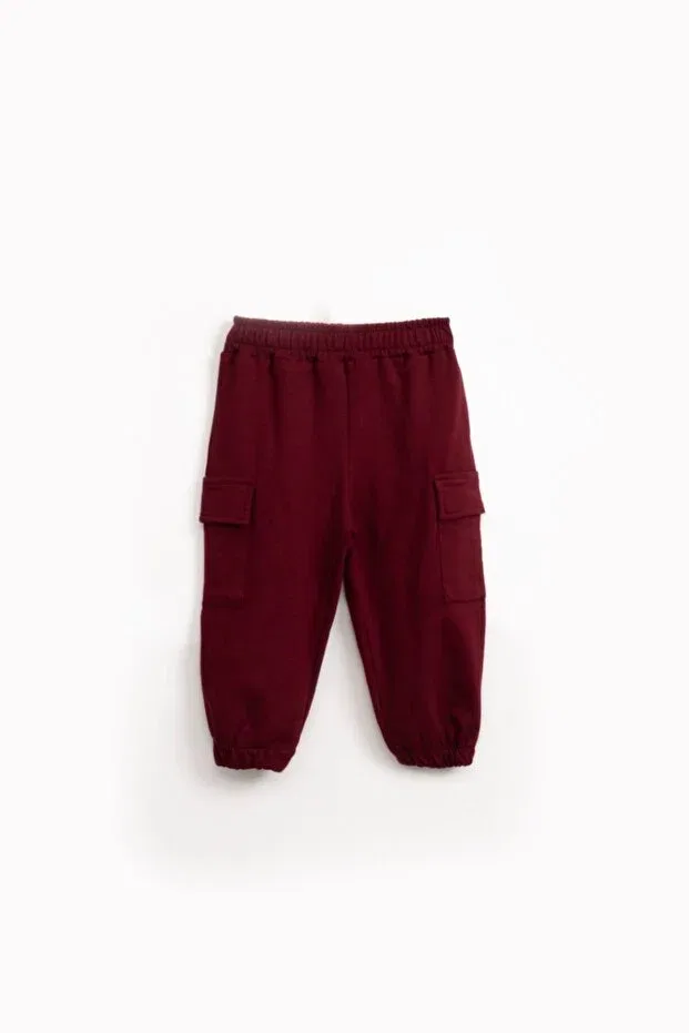 Детские спортивные штаны для девочек с карго-карманами Blumi Kids, Burgundy