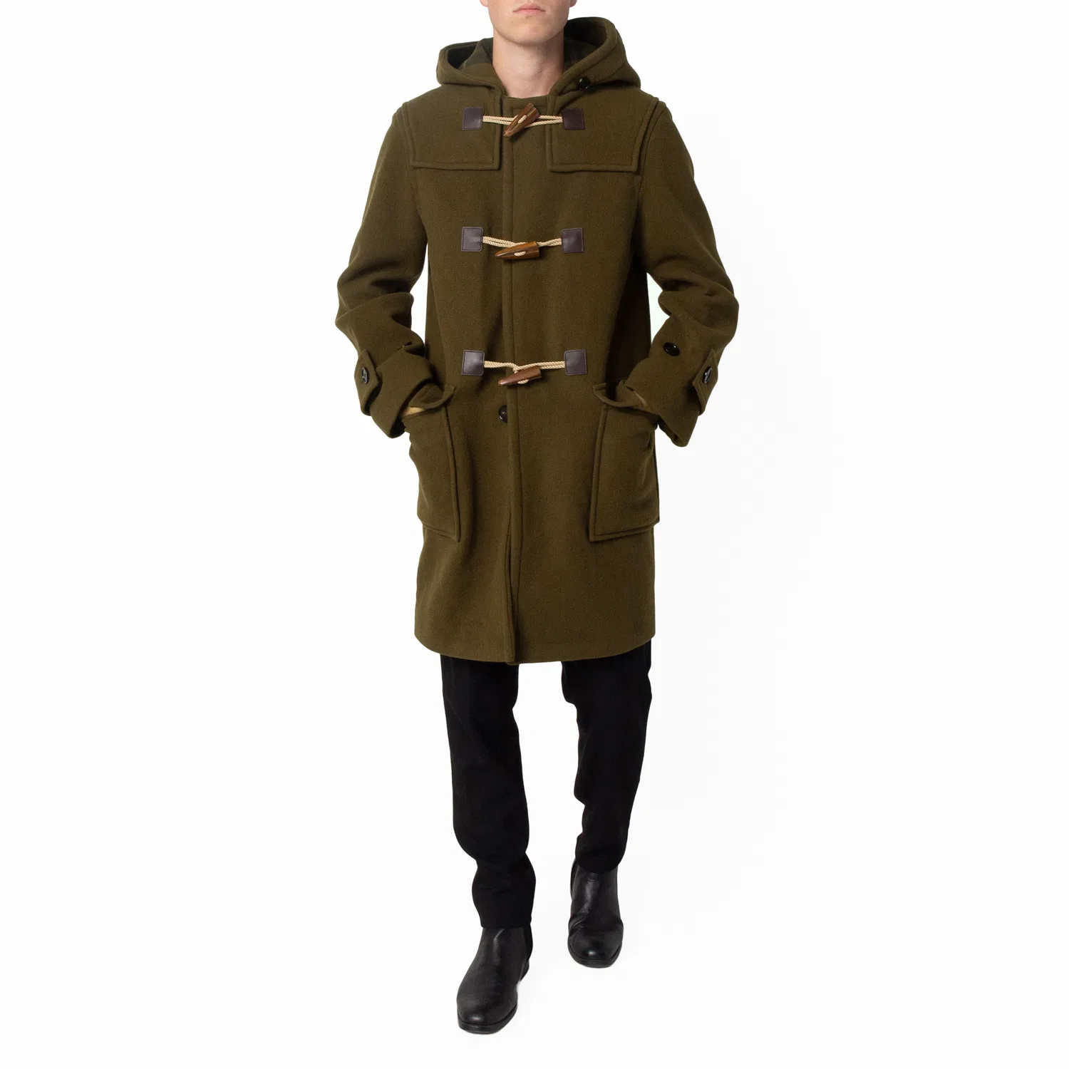 Пальто-дафлкот с застежкой-тогглами Burberry, Bramble