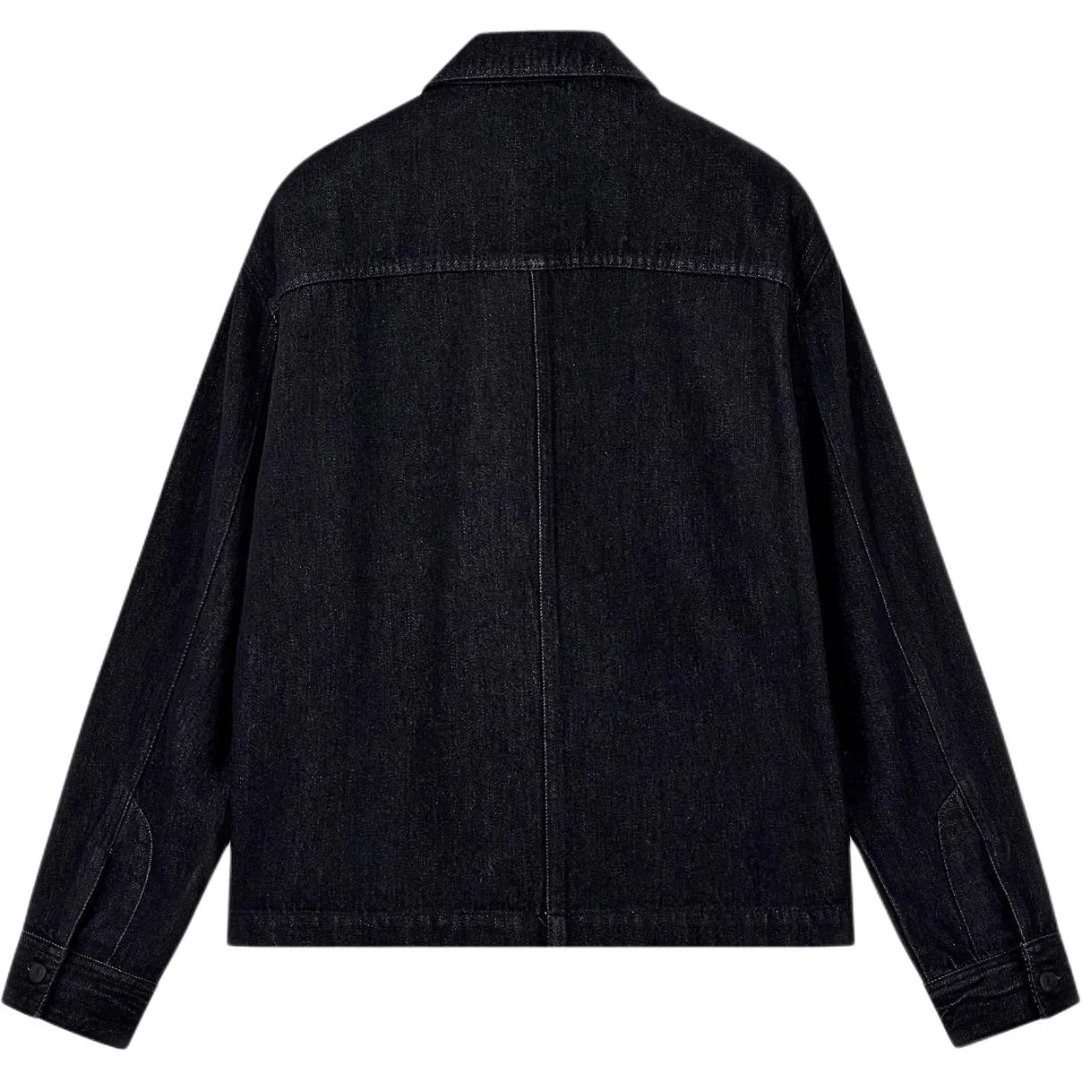 Мужская джинсовая куртка прямого кроя Black EMPORIO ARMANI, Black — фото 3