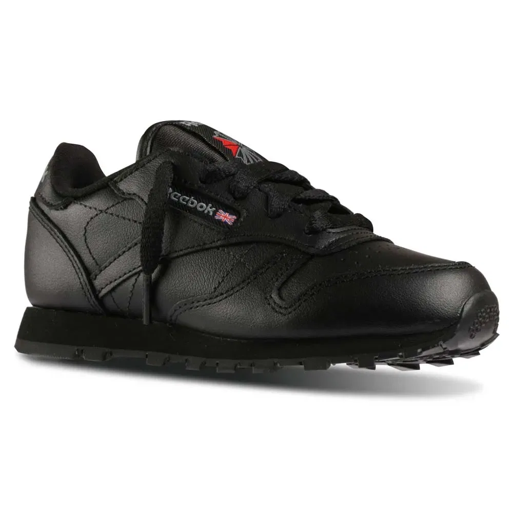 Детские кроссовки без шнуровки Classic Leather Reebok classics, Black