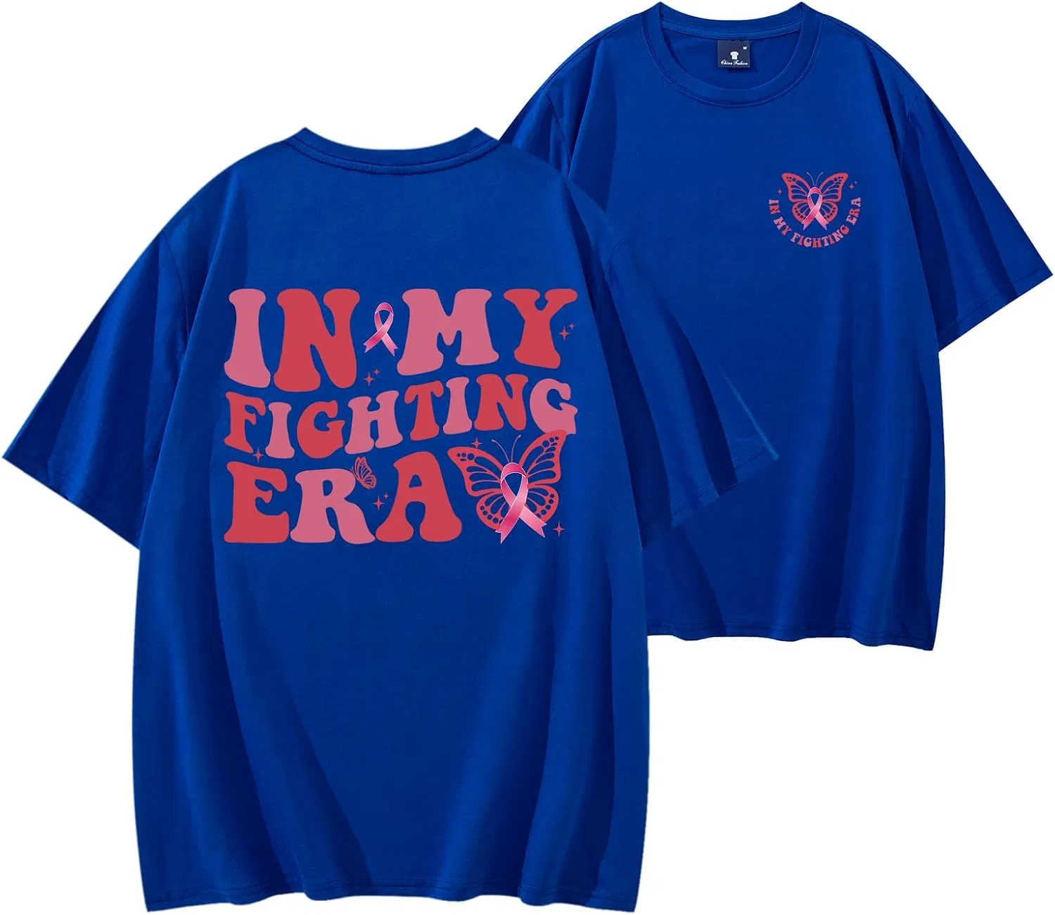 Женская футболка с принтом in My Fighting Era Generic, Sapphire Blue