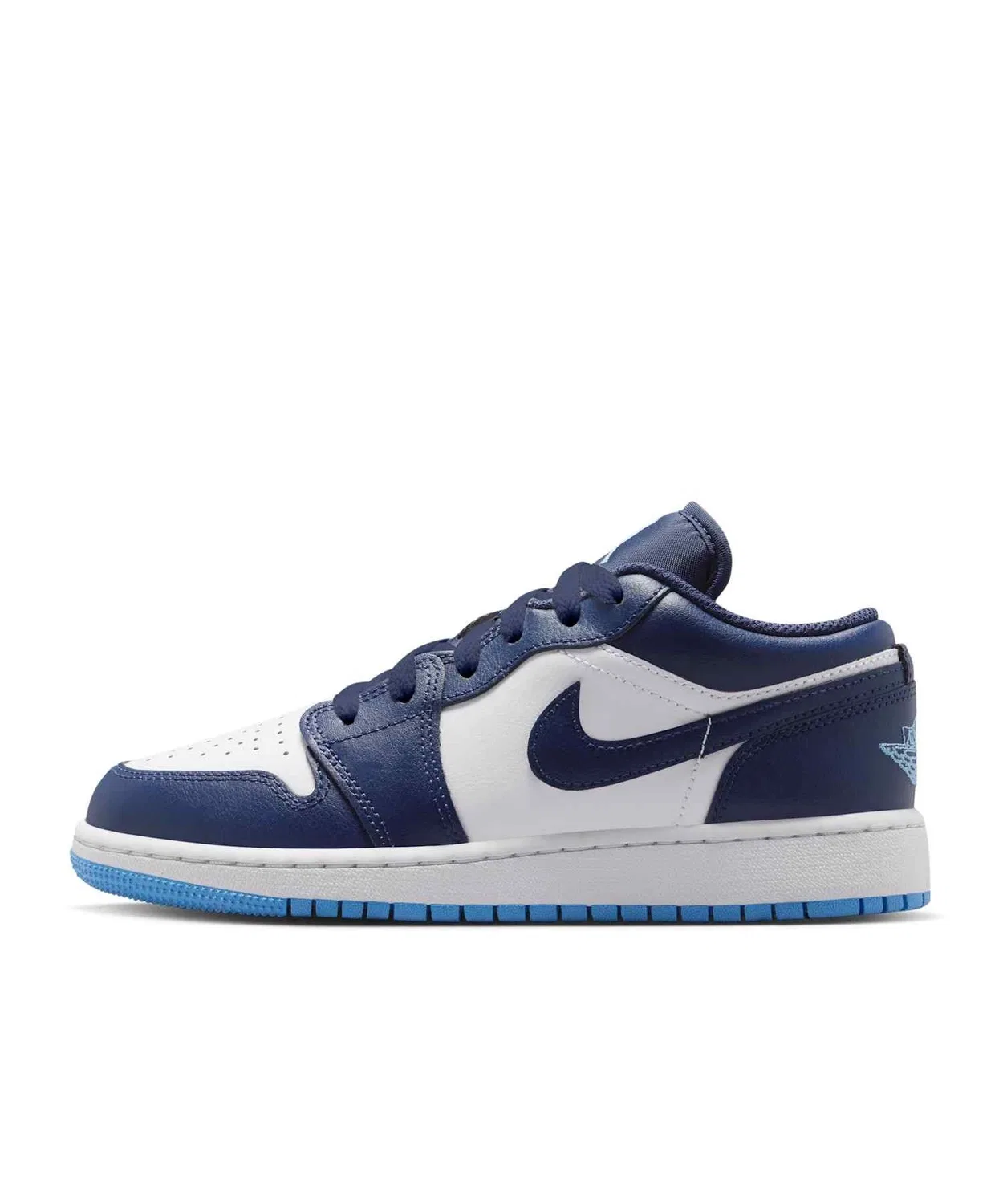 Детские кроссовки с длинным шнурком Air Jordan 1 Low JORDAN BRAND, Midnight Navy