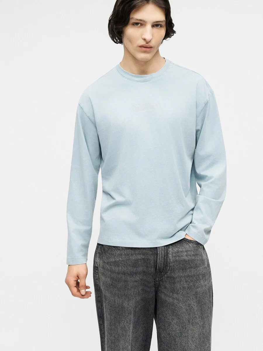 Свободные джинсы GAP из черного денима — фото 3