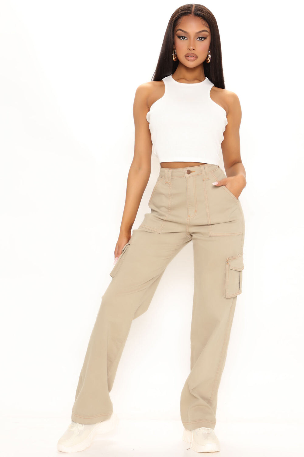 

Джинсы Fashion Nova AP4890C, хаки