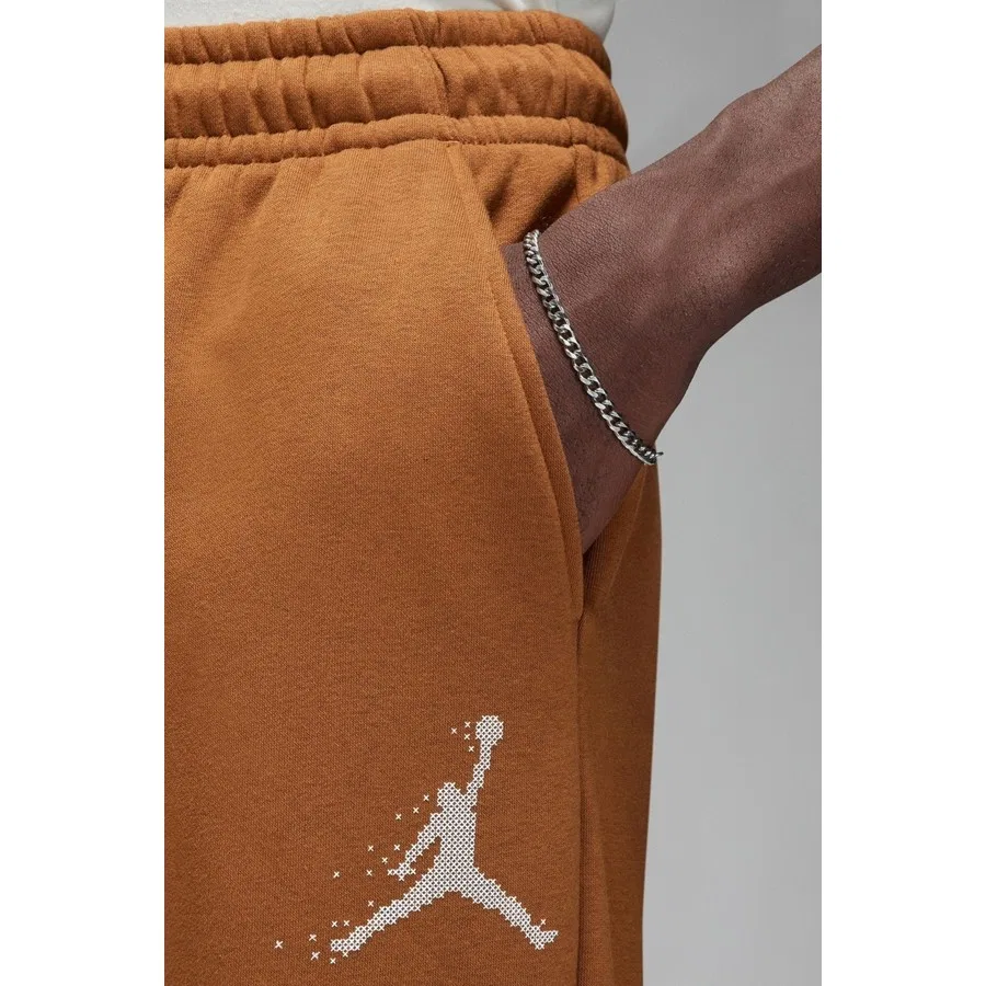 Спортивные штаны Nike Air Jordan Essential Fleece, Коричневый — фото 3
