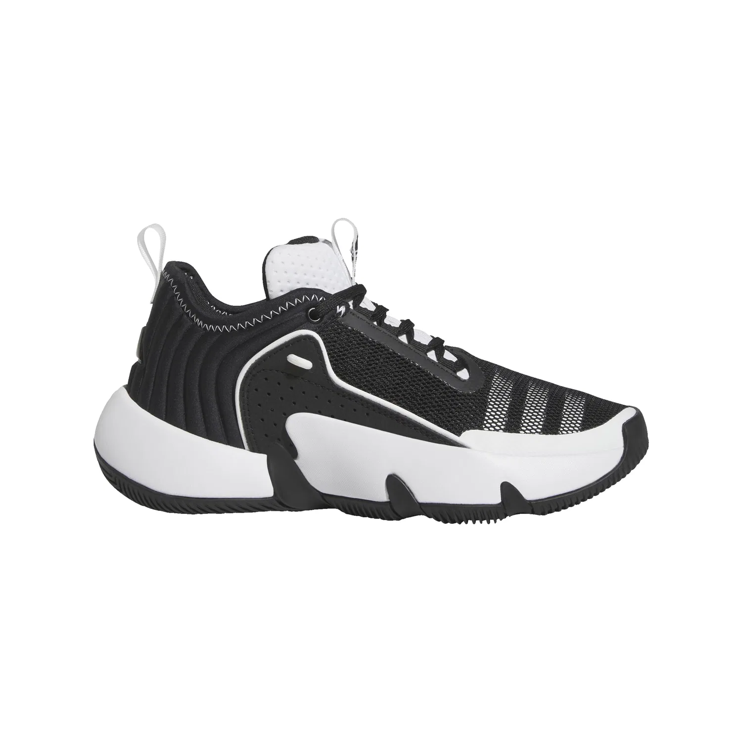 Детские баскетбольные кроссовки с кроссовками Bounce Trae Young Adidas, Black Core White Cloud