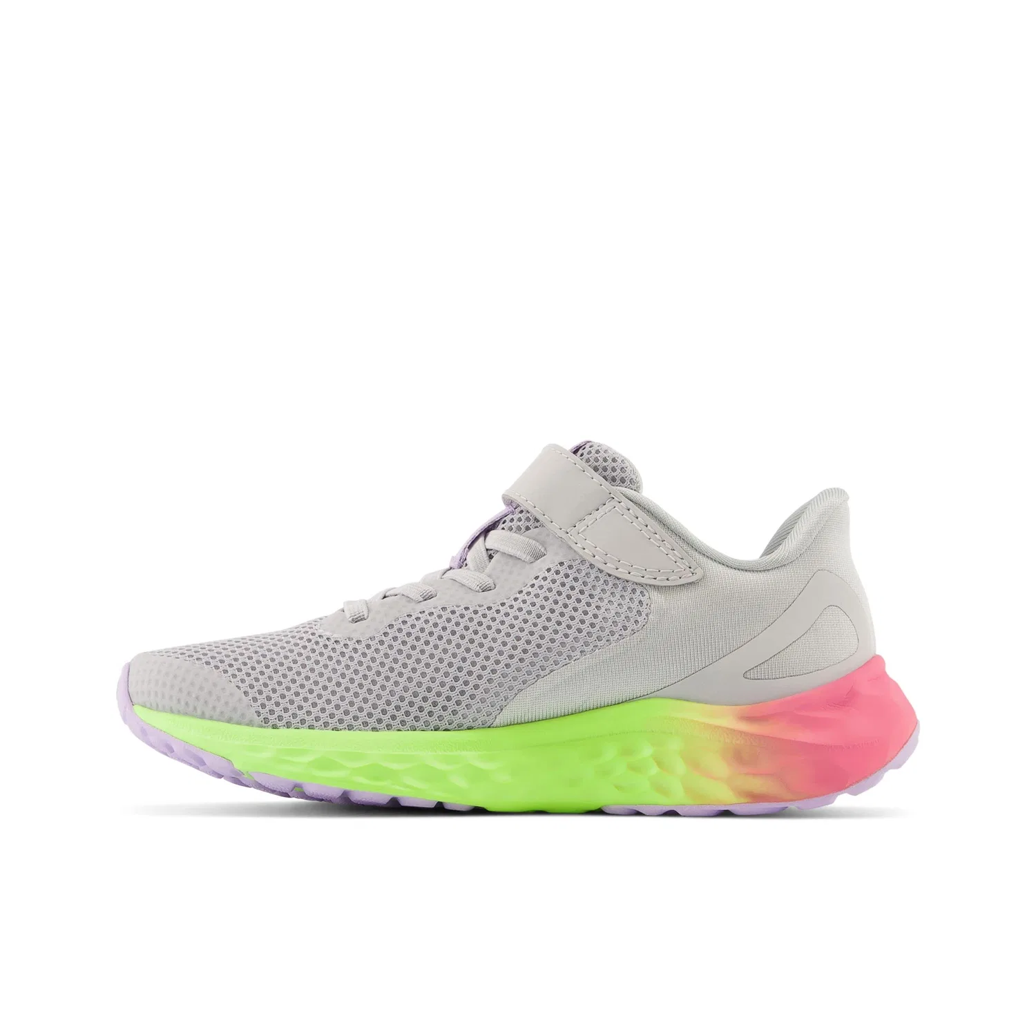 Детские кроссовки для девочек с принтом Fresh Foam Arishi V4 Bungee Lace With Hook and Loop Top Strap New Balance, Grigio — фото 4