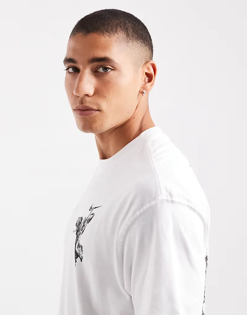 Футболка с графикой на спине Victory Nike, белый — фото 4