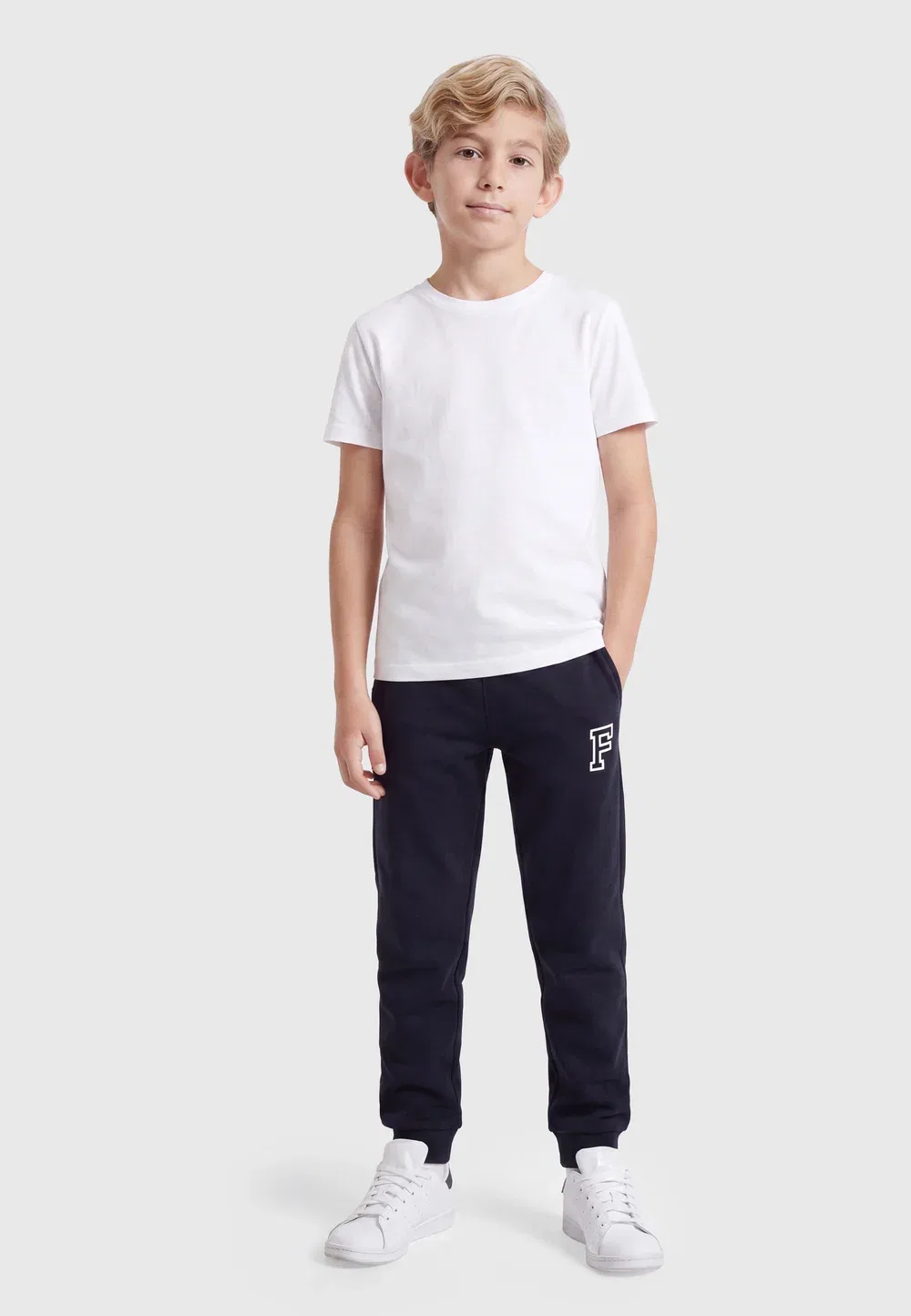 Комплект из 3 спортивных штанов Varsity Friboo By Zalando, Mottled Grey/Dark Blue/Black