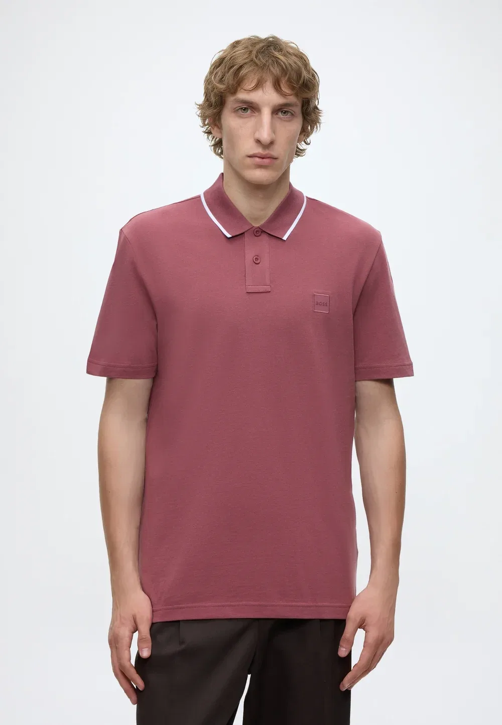 Пассерфорд - рубашка поло Boss, Medium Red