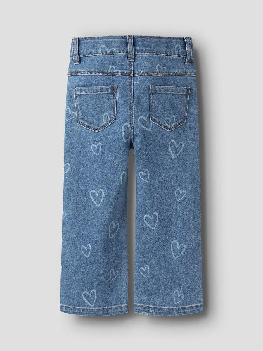 Джинсы NAME IT Wide leg Jeans 'NMFRose' синего цвета — фото 3