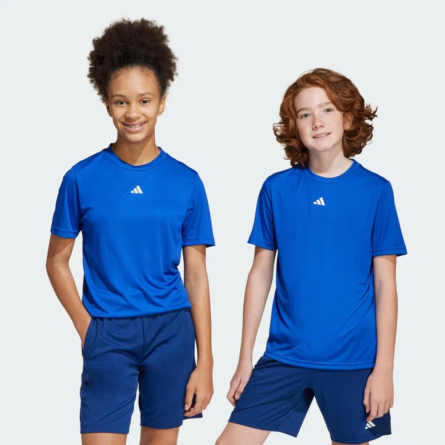 Спортивная футболка ADIDAS SPORTSWEAR Performance Shirt 'Essentials' синего цвета — фото 2