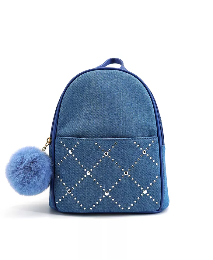 

Рюкзак Kingston Denim с камнями LIKE DREAMS, синий