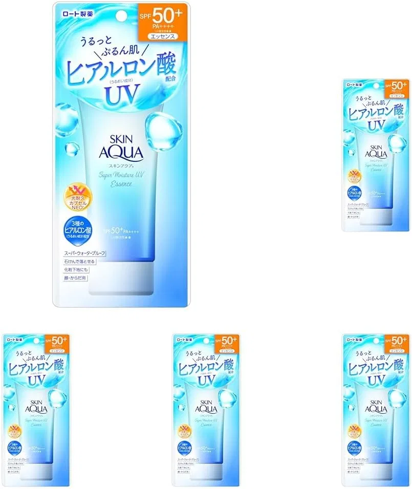 Солнцезащитный лосьон Skin Aqua Super Moisture Essence SPF50+ PA++++ 80 г белый
