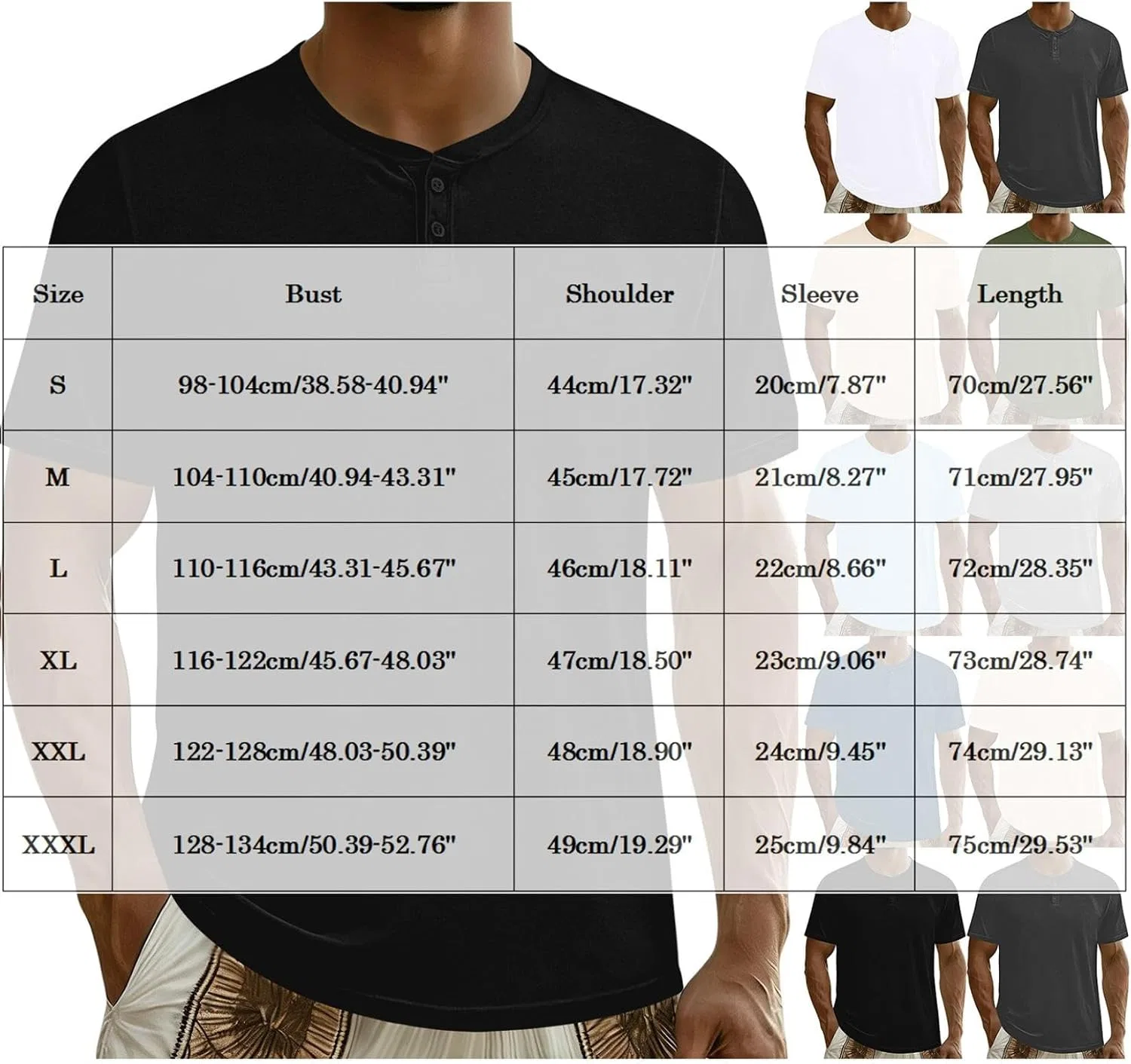 Мужская футболка с коротким рукавом, Slim Fit, синий — фото 4
