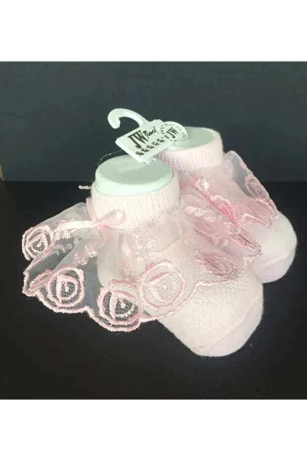 Детские носки для девочек хлопковые 2 шт Modasocks, White, Pink — фото 4