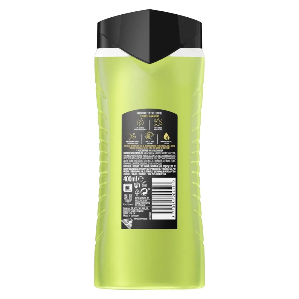 Гель для душа и шампунь 3-в-1 AXE Epic Fresh XL, 400 мл — фото 2