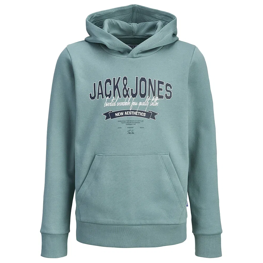 Худи Jack & Jones Logo 2 Colors, синий — фото 3