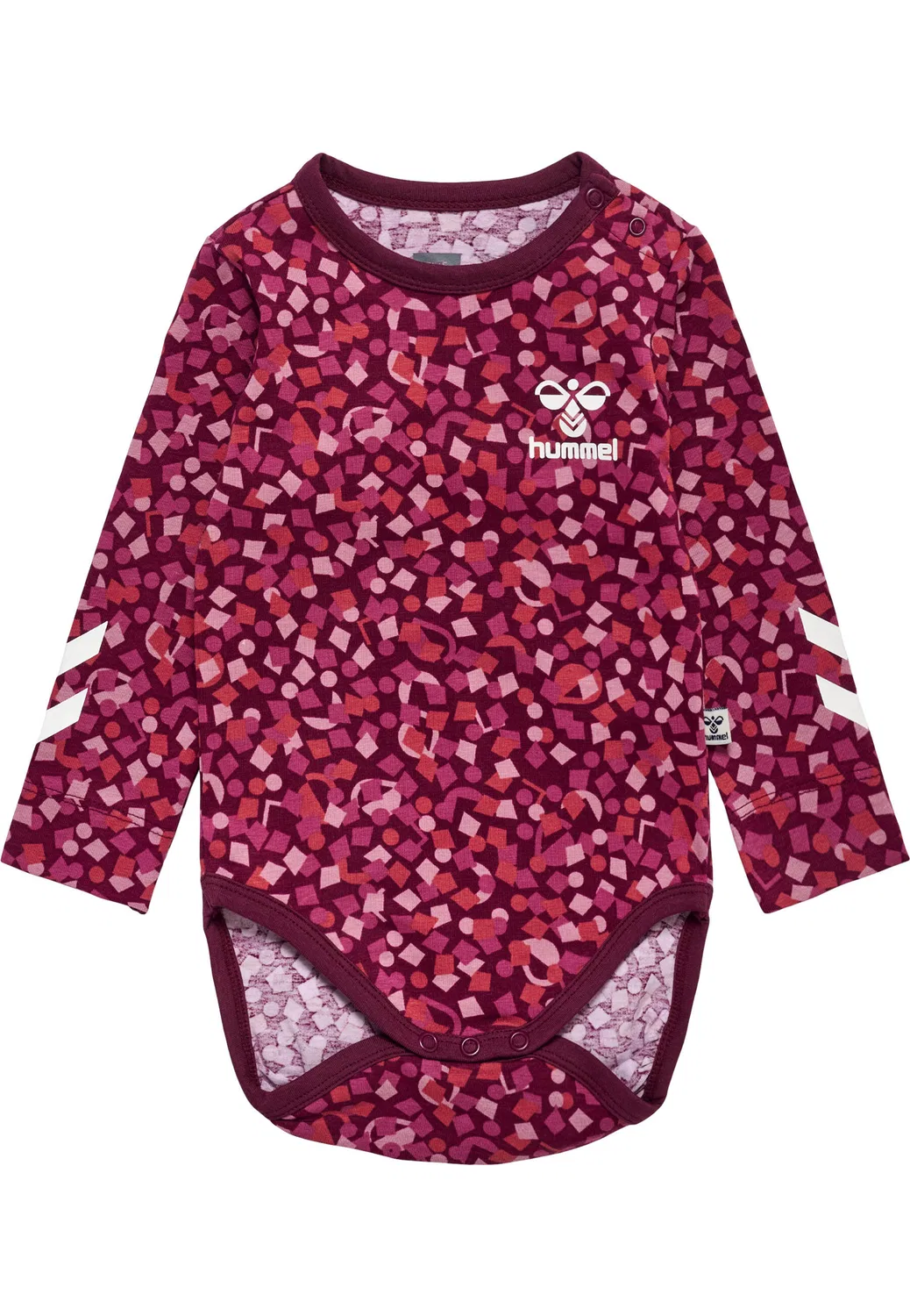 Детский боди-комбинезон с длинным рукавом Hmlconfetti Hummel, ROT Bordeaux Altrosa